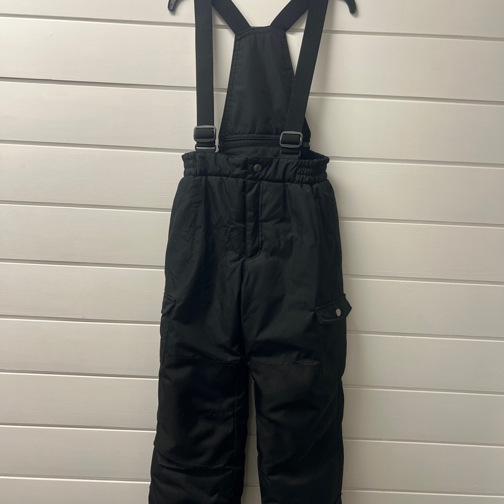 Stoic Ski bibs Black snow pants insulated winter gear for snowboarding sleding